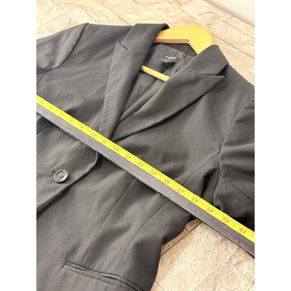 Ann Taylor Blazer Womens 10 Black Pockets Coat Teacher - Picture 8 of 12